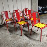 6 T4 Tolix chairs