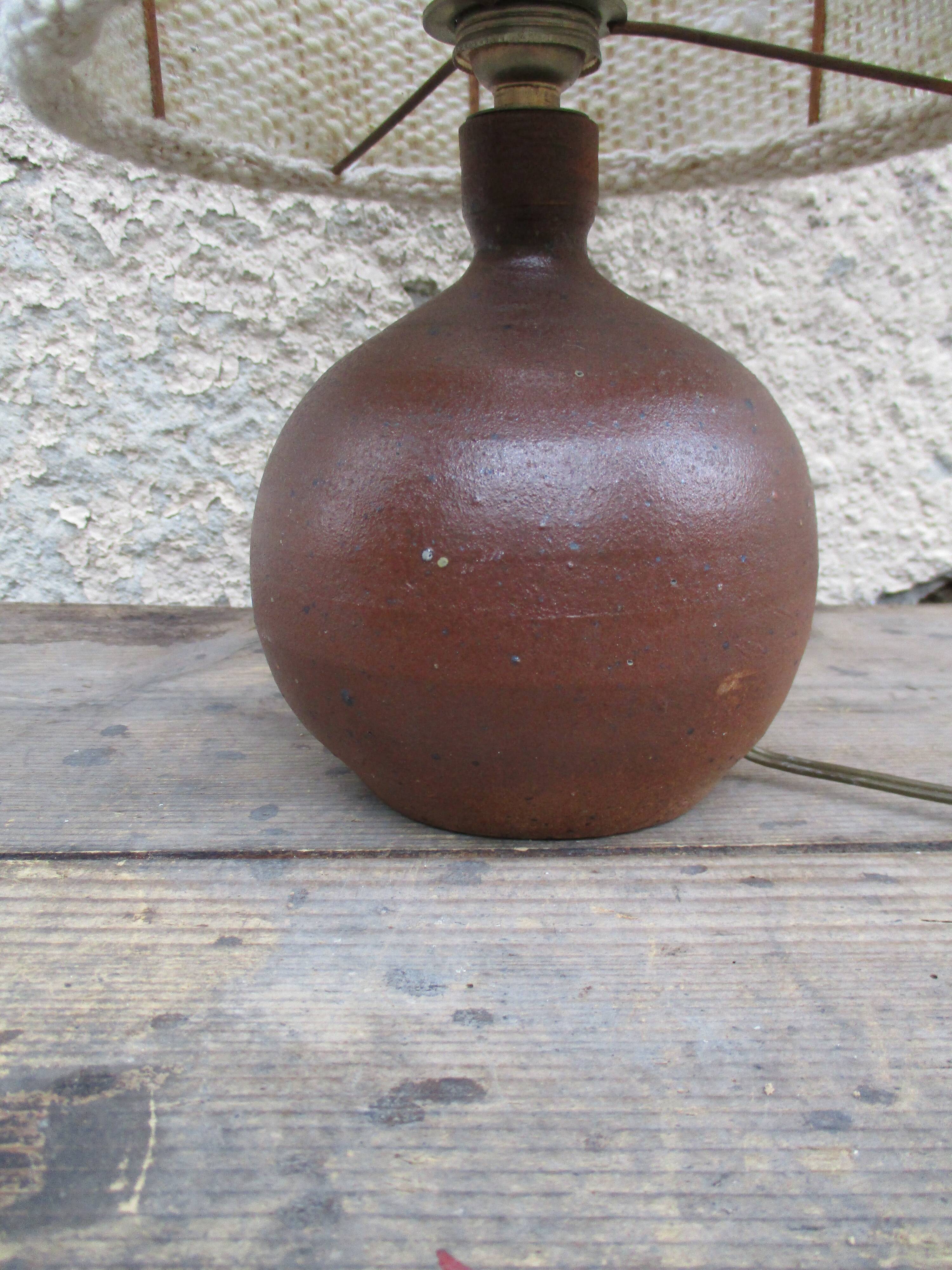 70s wool sandstone lampshade lampshade