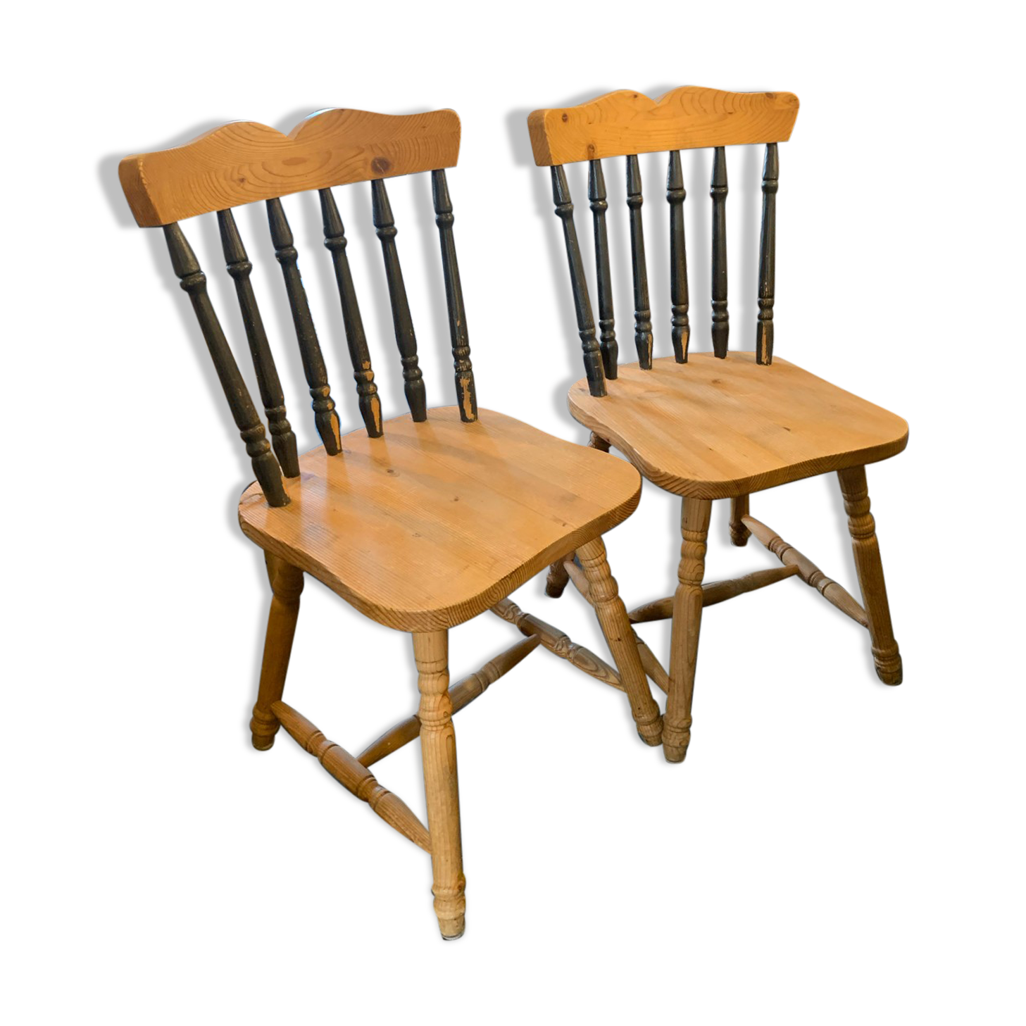 Lot de 2 chaises bistrot