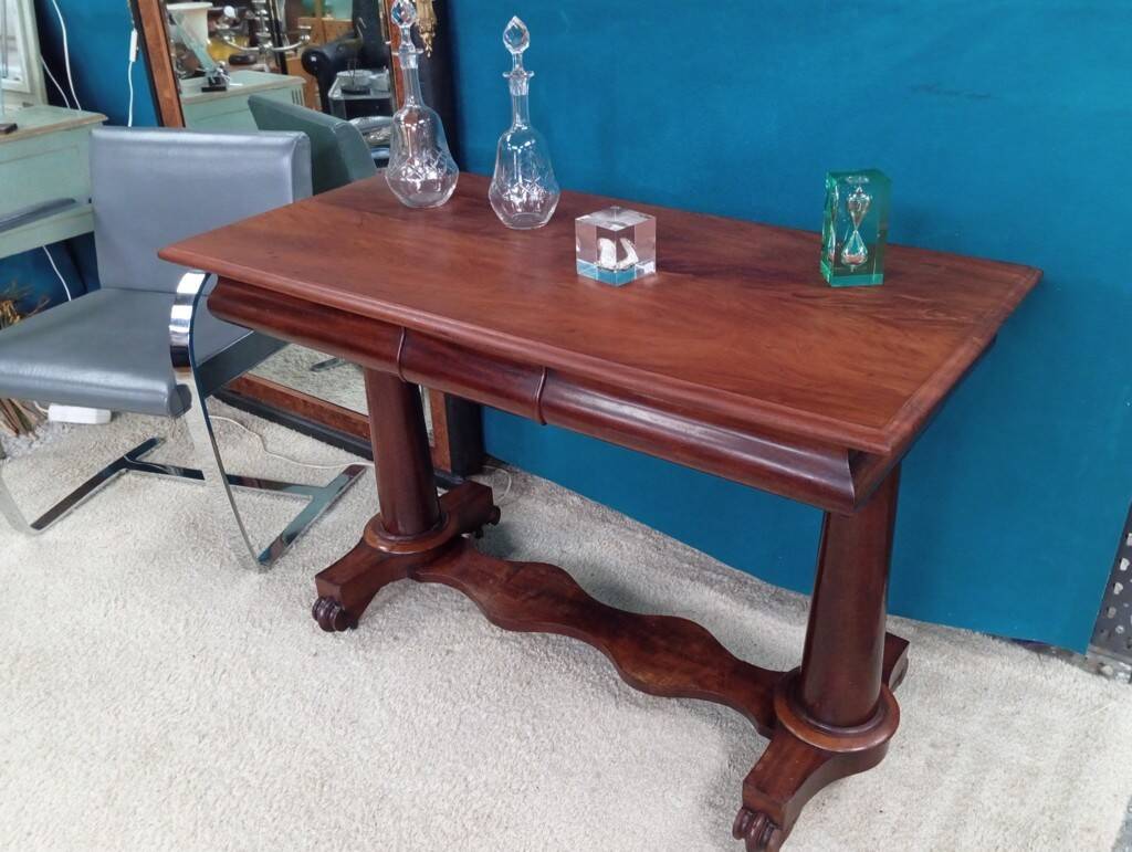 Regency mahogany console desk 19th century