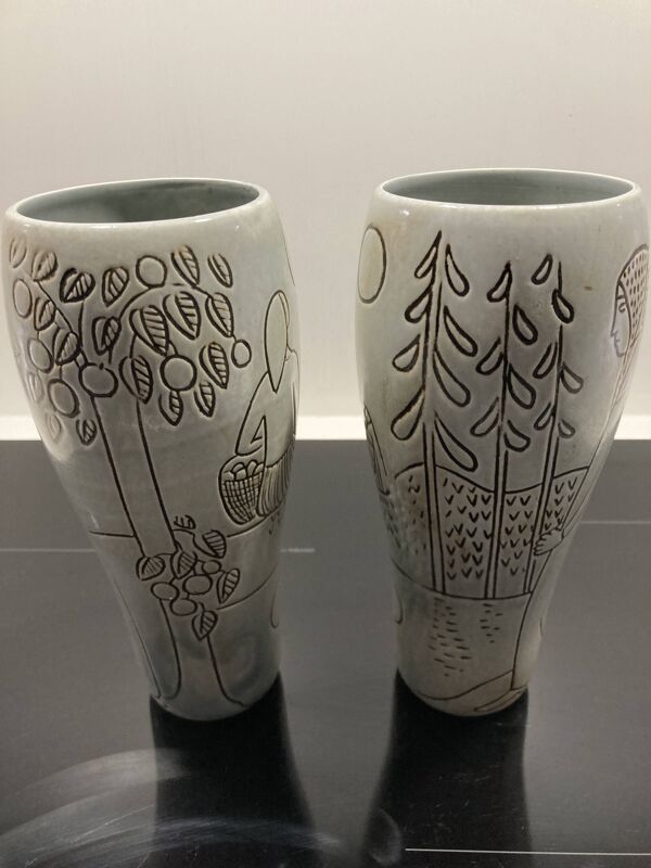 Paire de vases suédois Rörstrand