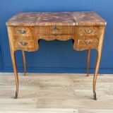Rosewood dressing table 4 drawers compartments mirror xxeme marquetry