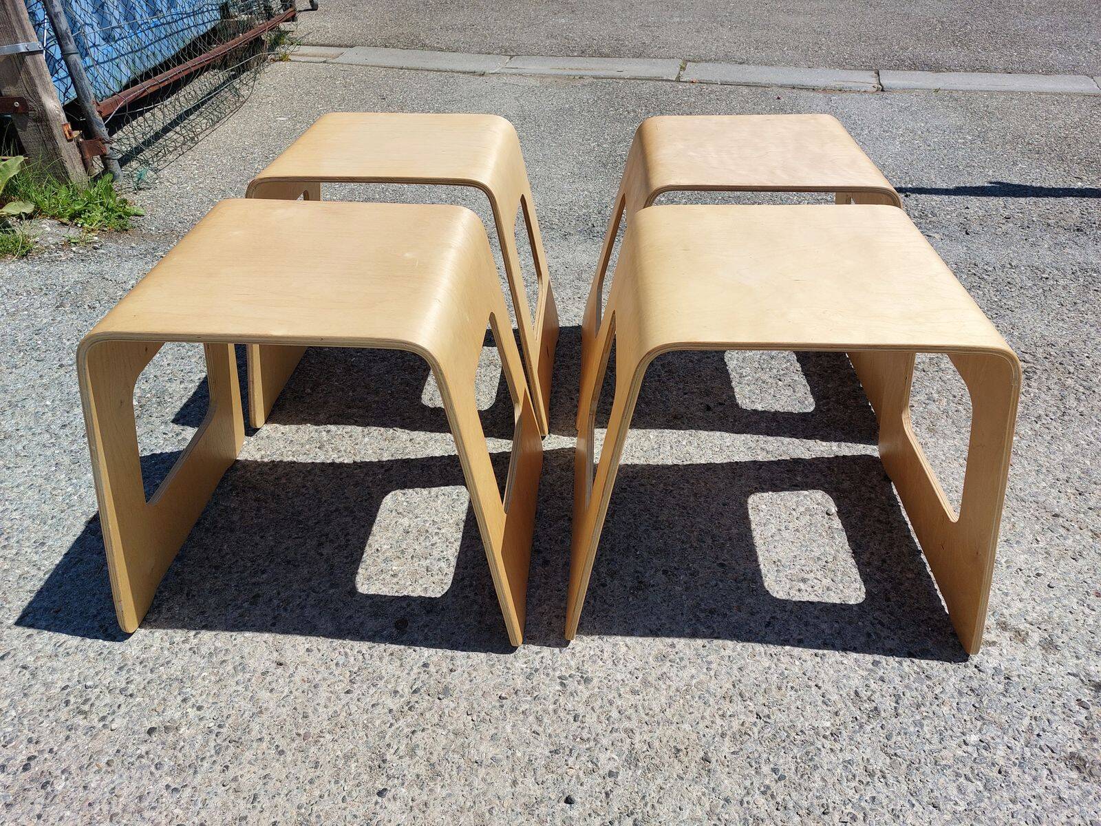 Set of 4 Benjamin stools - by Lisa Norinder for Ikea - 1990s/2000s
