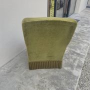 Fauteuil crapaud en velours d'époque napoléon III 19éme