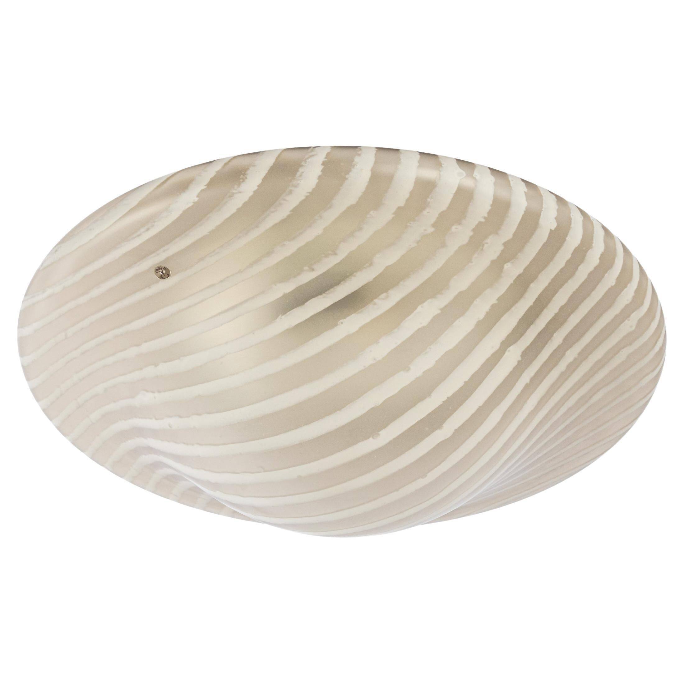 Magnificent glass ceiling light by Peill & Putzler, Germany, 1970s.