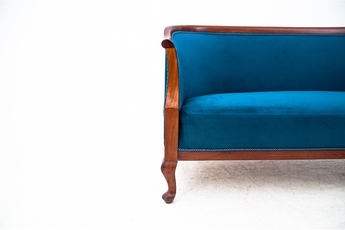 Historic living room set, Northern Europe, circa 1900, after renovation