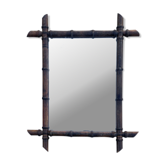 Bamboo mirror stitched 57x68cm