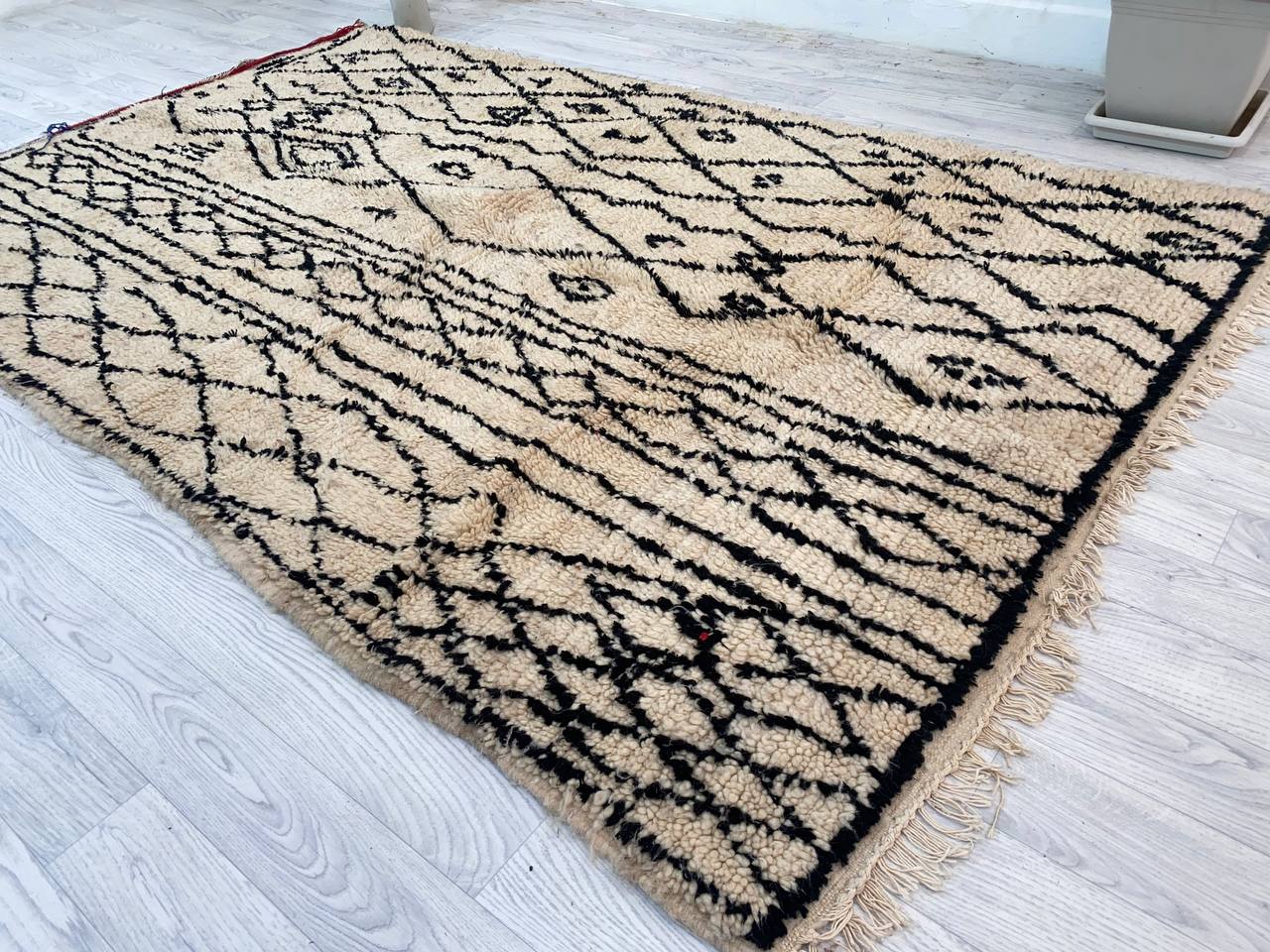 Handmade Moroccan Berber carpet 230 x 144 CM