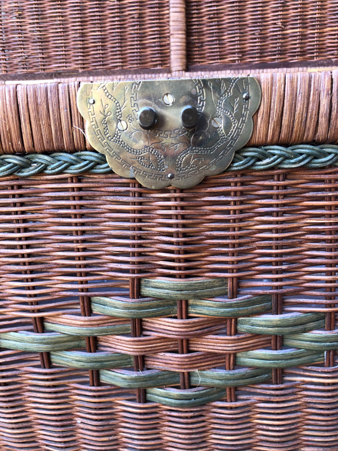 Vintage wicker chest