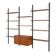 Modular shelving in teak veneer, Denmark, 1970s