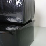 Superonda  Black Sofa by Archizoom Associati for Poltronova, 1960 Italy