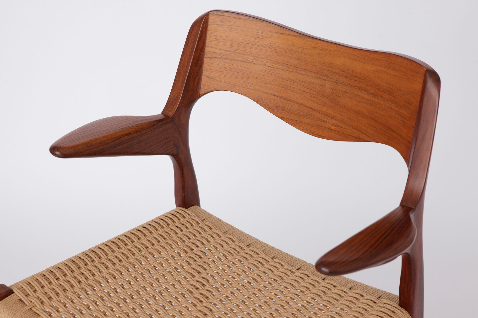Niels Møller Armchair #55 Rosewood 1950s Danish Vintage