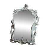 Vintage Baroque / Rococo Style Wall Mirror – Shabby Chic Ornate Frame