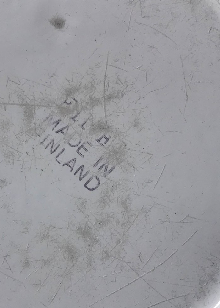 Enamelled metal bowls by Kaj Franck for Arabia 1950s