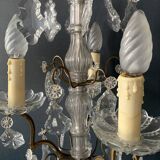 Gilt bronze chandelier with crystal pendants, early 20th century