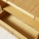 Pair of Italian bedside tables Dal Vera bamboo rattan brass 1970