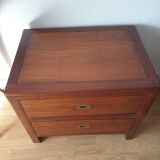 Danish teak and rattan dresser