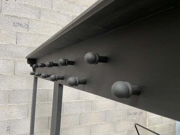 Vestiaire de restaurant en bois vintage