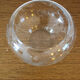 Glass cup chiseled decoration butterflies and flowers