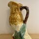 Pichet - carafe vintage en barbotine en forme de hiboux