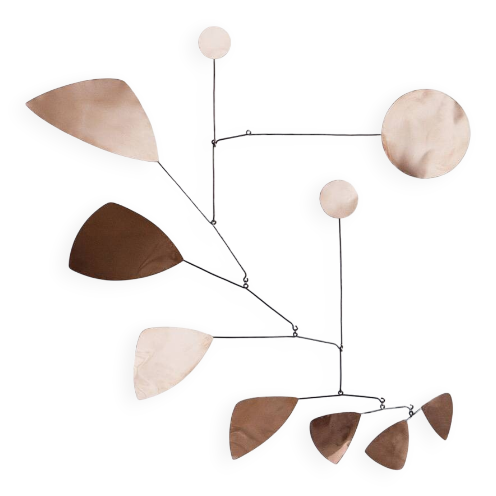 XXL mobile sculpture in modernist brass An exceptional and rare piece