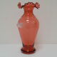 Art Czech glass vase, by Glasswork Novy Bor, 1950s