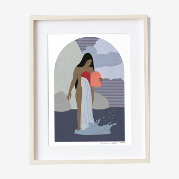 La Source, art print 13x18 cm, numbered and signed