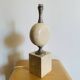 Pied de lampe Philippe Barbier en travertin – années 1970
