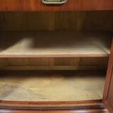 Ecole de Nancy : Grand buffet bibliothèque époque Art Nouveau en acajou