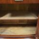 Nancy School: Large Art Nouveau mahogany bookcase buffet