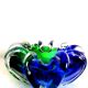 Cobalt blue Murano ashtray 1970