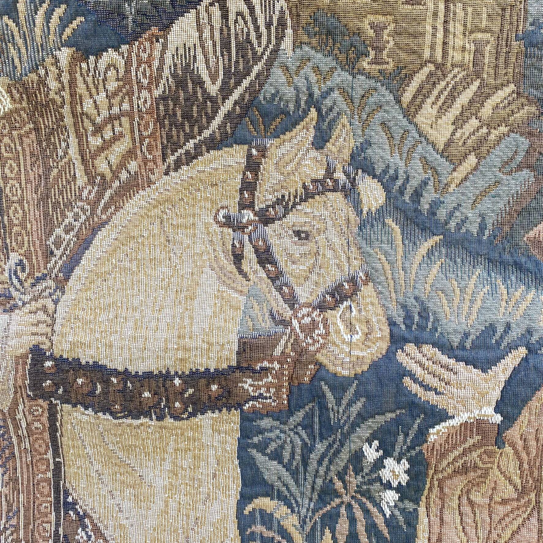 Medieval style wall tapestry 100 × 64 cm