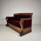 Empire Walnut Red Sofa, early 19th Century