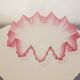 Old glass and pink lace lampshade