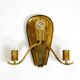Large heavy Mid Century brass wall light from a German church