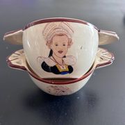 Paire de bols bretons anciens