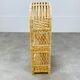 Rounded rattan shelf 60s