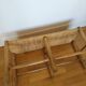 1950s straw bench