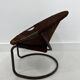 Fauteuil boule vintage en daim par Lusch & Co., 1970s