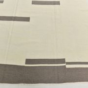 Kilim Gray Beige Ethnic Pattern Vintage Kilim Rug, 282x395Cm