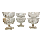 6 Arcoroc champagne glasses France