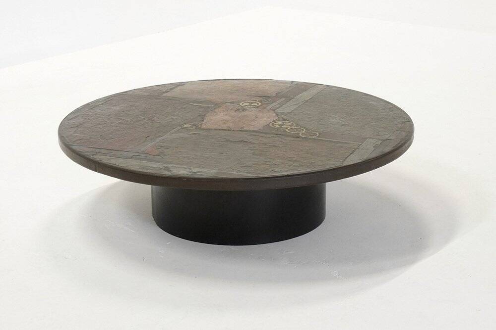 Large Round Coffee Table by Paul Kingma, Netherlands 1980s