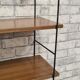 Etagère  scandinave 1960 a 70  tablettes formica brun tres bonne etat