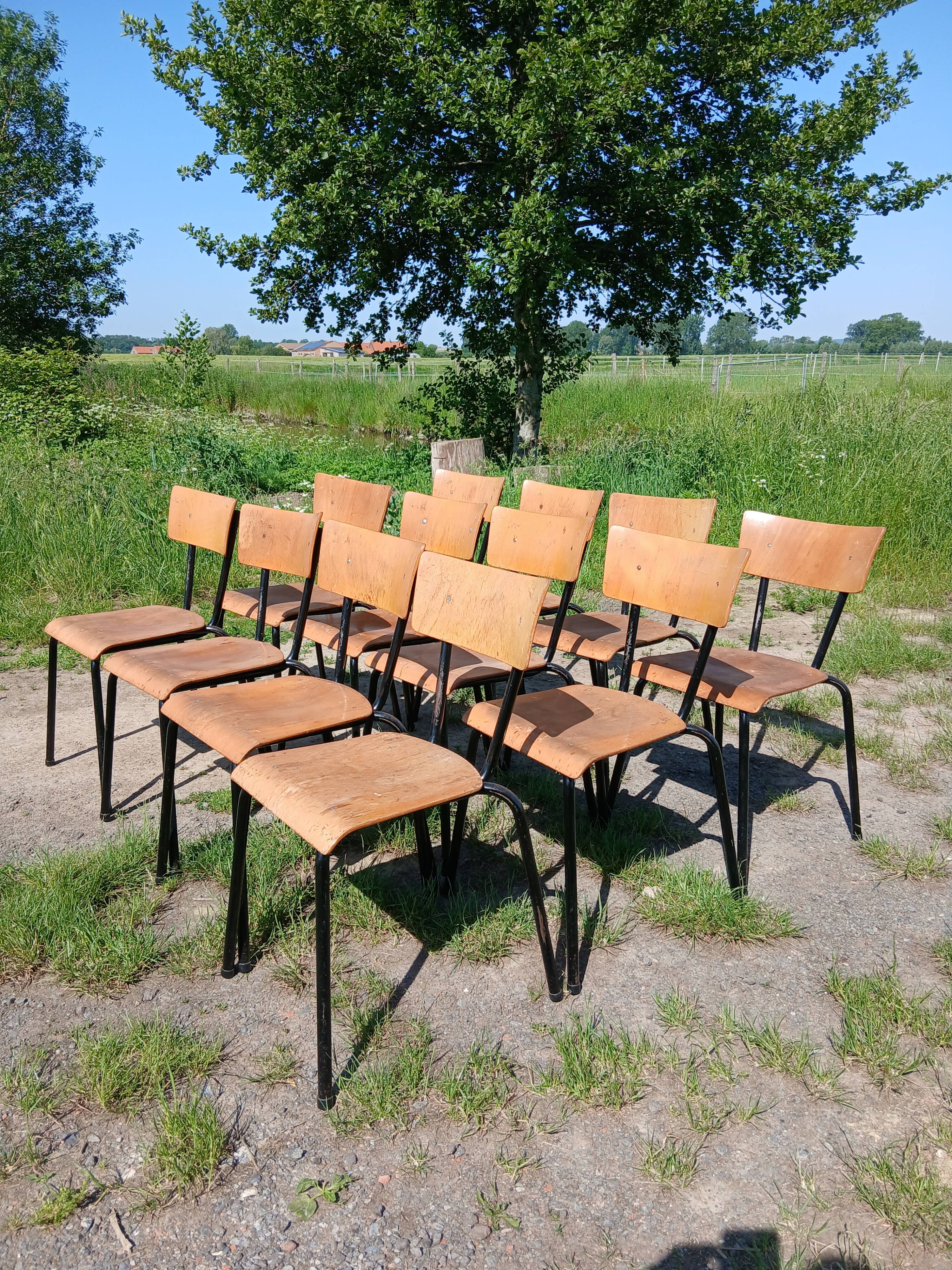 Chaises d'écoliers