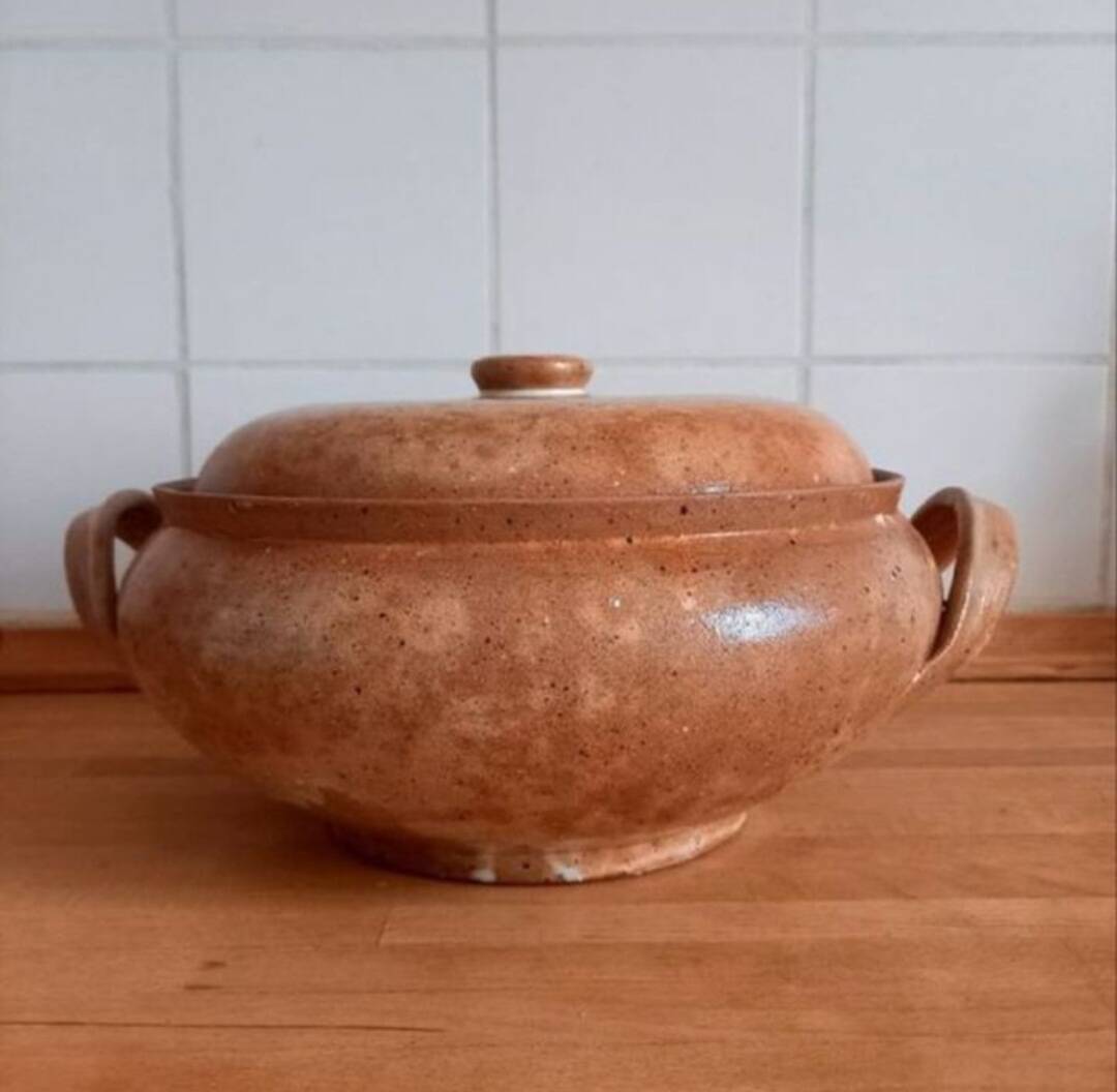 Stoneware soup tureen