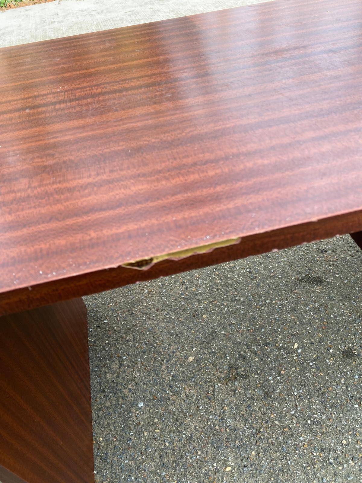 Vintage Scandinavian desk Gauthier boat 1980 in wood