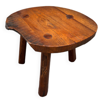 Tabouret tripode bois
