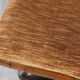 Art Deco Walnut Stool with Original Fabric, Italy 1920s