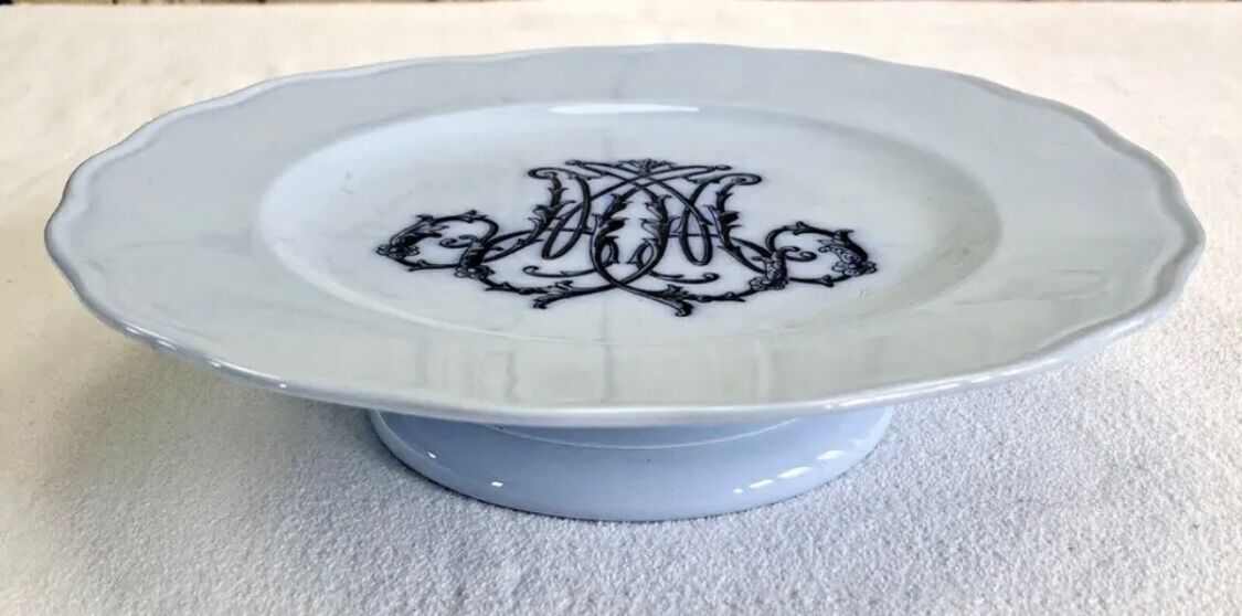 Old fruit bowl Brown Westhead Moore & co monogram XIX