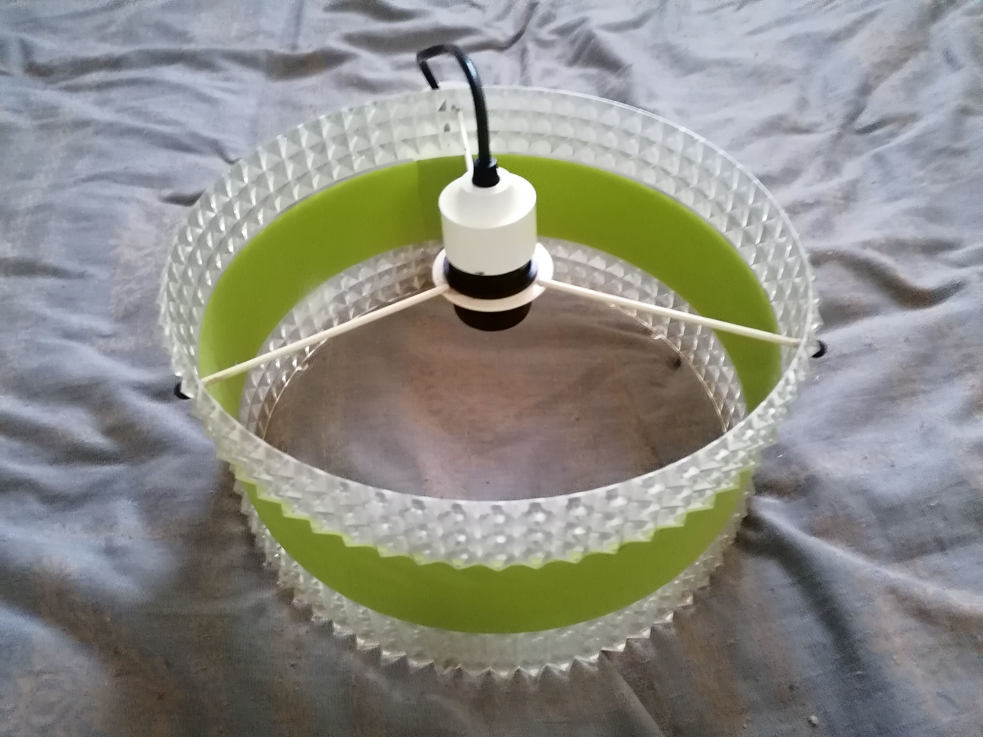 Luster suspension altuglas plexiglass vintage
